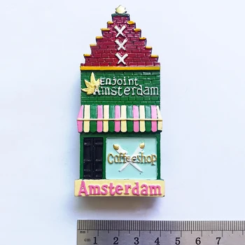 Nyderlandai Kelionės Amsterdamo Specialiosios Kūrybos Dervos Šaldytuvas Magnetinis Lipdukas Turistų Suvenyrų Dovana 