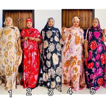 Elegantiškas Gėlių Patogiai Kokybės Bohemijos Kaftan Šilko Suknelė Didmeninė e Saudo Arabi Musulmonų Moterys Boho Drabužių 5pieces /daug