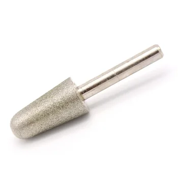 6mm Strypo 10-20mm 60/320 Smėlis Kūgio formos Deimantų Šlifavimo Galvos Kulka Pasukimo Bitai Stiklo Jade Akmuo Drožinys Gręžimo Įrankiai