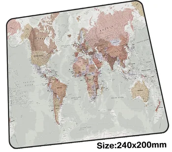 Pasaulio žemėlapyje pelės mygtukai 240x200x3mm mousepads geriausias žaidimų kilimėlis žaidėjus mielas asmeninį pelės kilimėliai karšto pardavimo pc padas