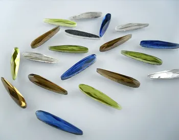 Pataisų Geležies Ilgas vandens lašelių formos teadrop 11 susiduria su stiklo kristalų butas atgal cirkonio drabužiai, batai aplikacijos 10vnt/maišelis